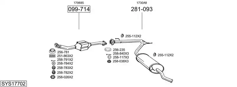 BOSAL SYS17702