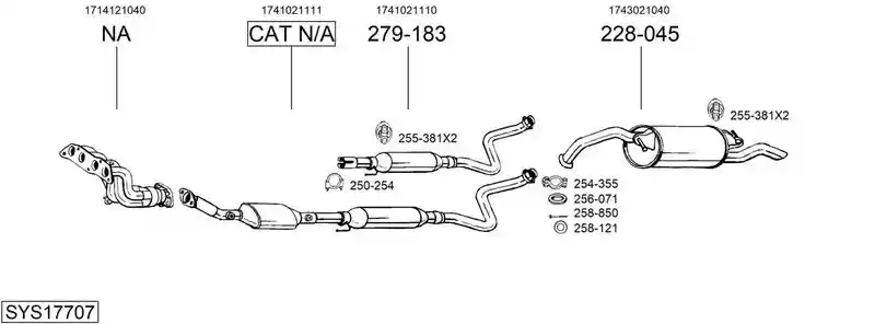 BOSAL SYS17707