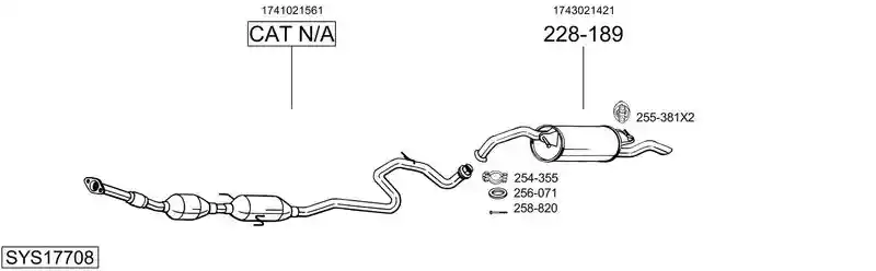 BOSAL SYS17708