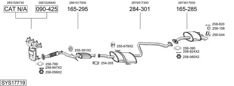 BOSAL SYS17719
