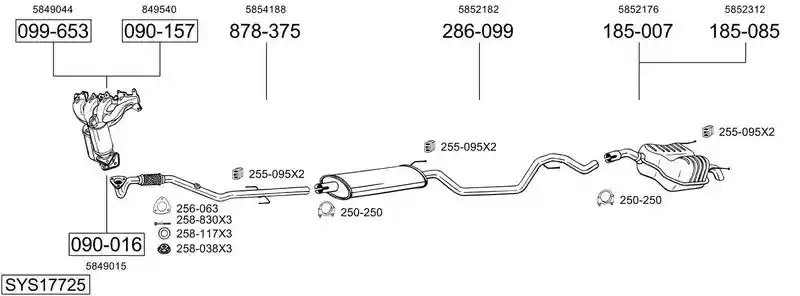 BOSAL SYS17725