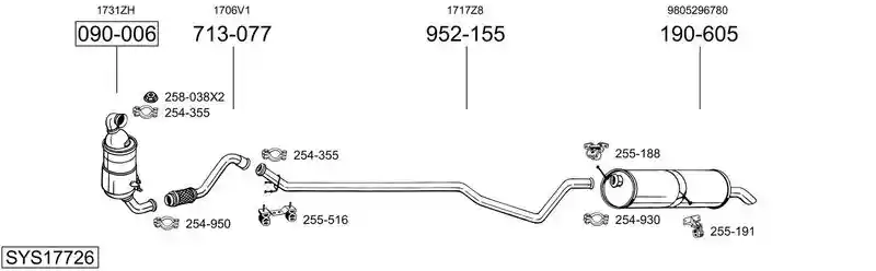 BOSAL SYS17726