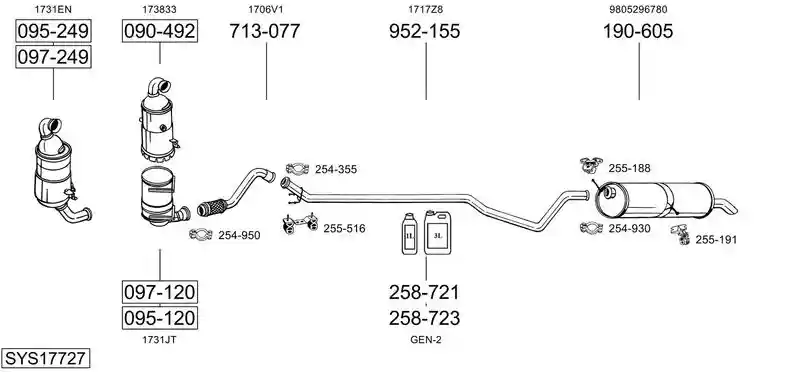 BOSAL SYS17727
