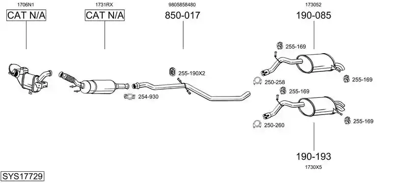 BOSAL SYS17729
