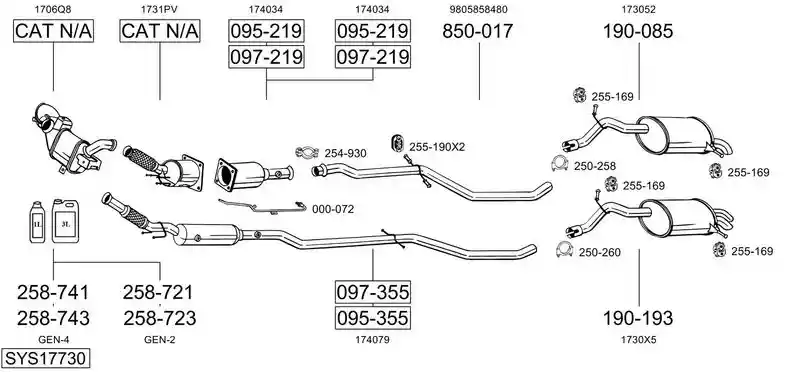 BOSAL SYS17730