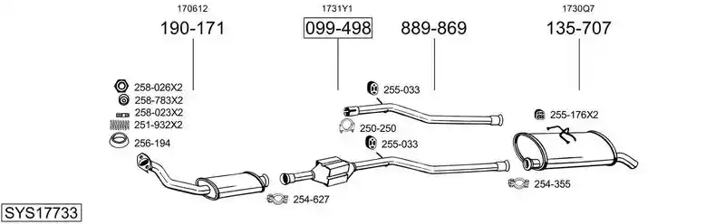 BOSAL SYS17733