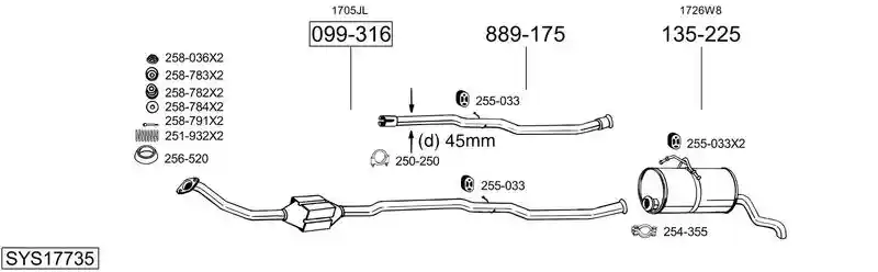 BOSAL SYS17735
