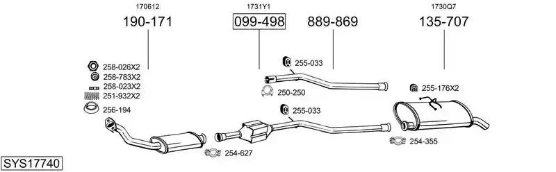BOSAL SYS17740