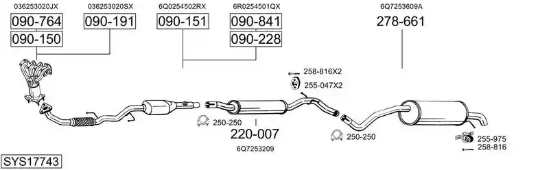 BOSAL SYS17743