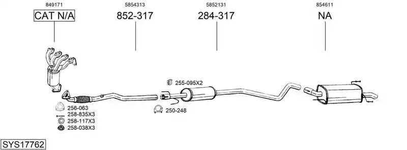 BOSAL SYS17762