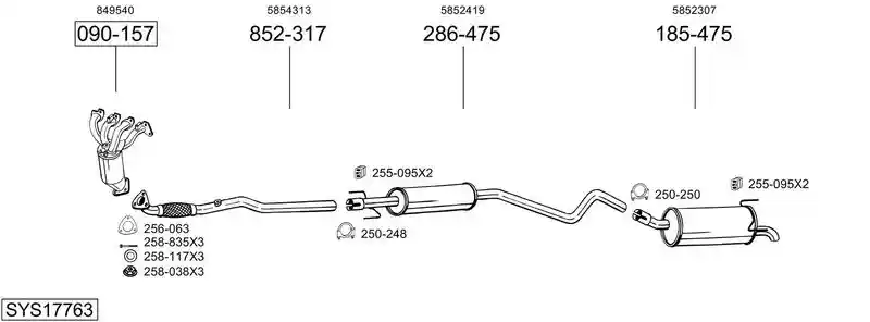 BOSAL SYS17763
