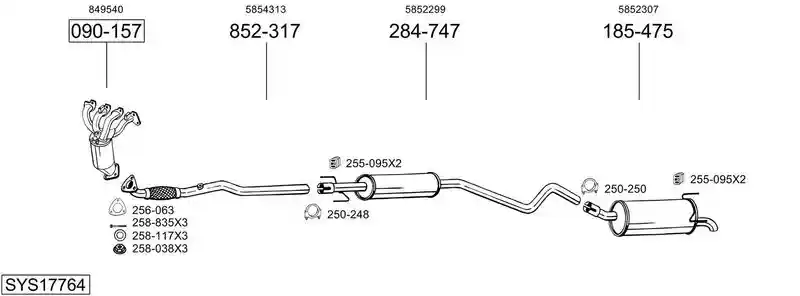 BOSAL SYS17764