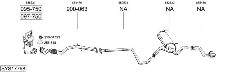BOSAL SYS17768