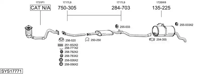 BOSAL SYS17771