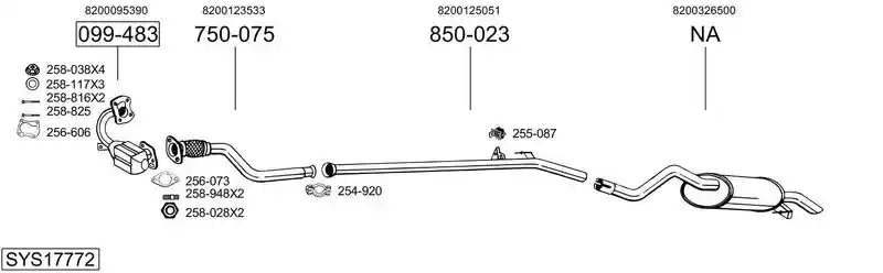 BOSAL SYS17772