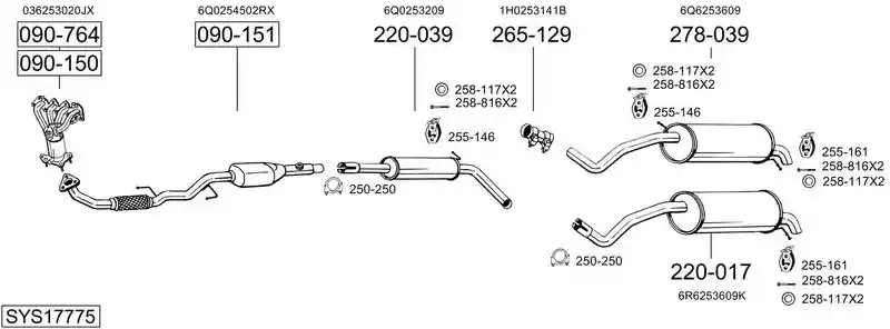 BOSAL SYS17775