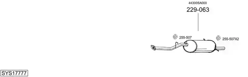 BOSAL SYS17777