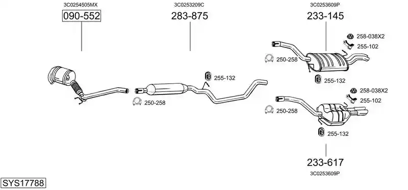BOSAL SYS17788