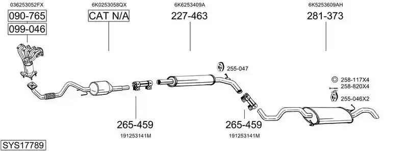 BOSAL SYS17789