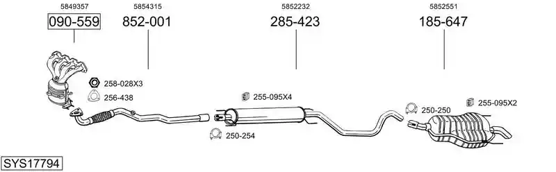 BOSAL SYS17794