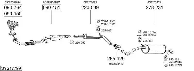 BOSAL SYS17799