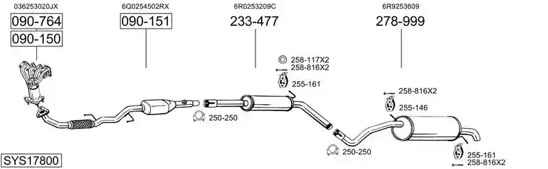 BOSAL SYS17800