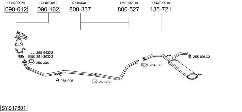 BOSAL SYS17801