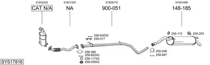 BOSAL SYS17816