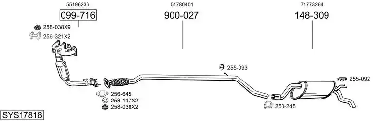 BOSAL SYS17818