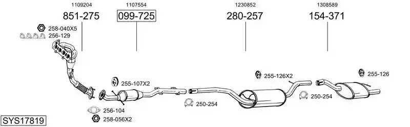 BOSAL SYS17819