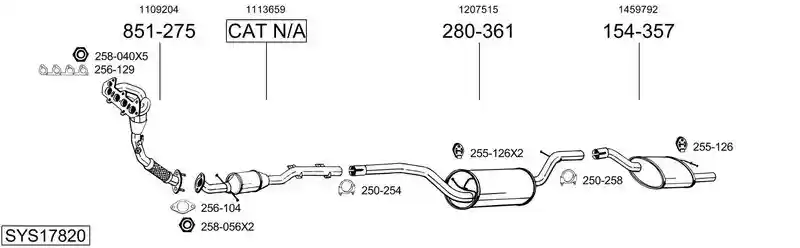 BOSAL SYS17820