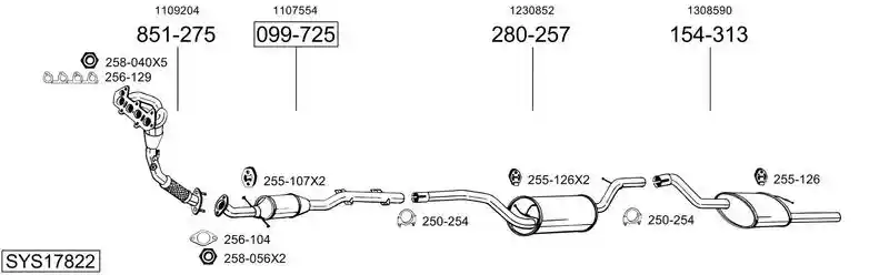 BOSAL SYS17822