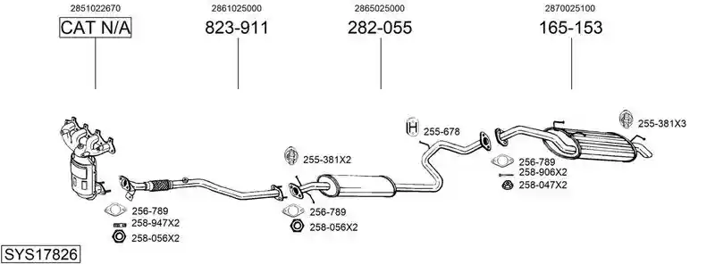 BOSAL SYS17826