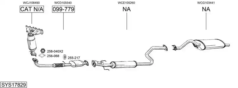 BOSAL SYS17829