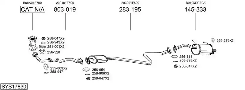 BOSAL SYS17830