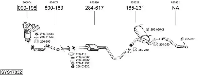 BOSAL SYS17832