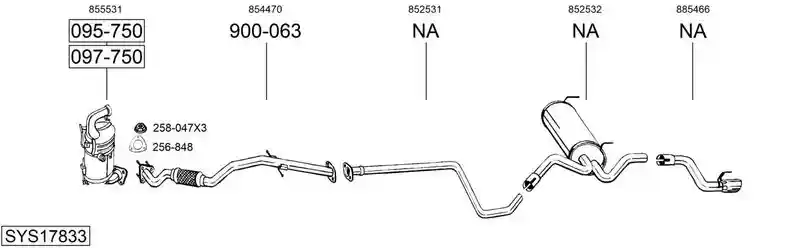 BOSAL SYS17833
