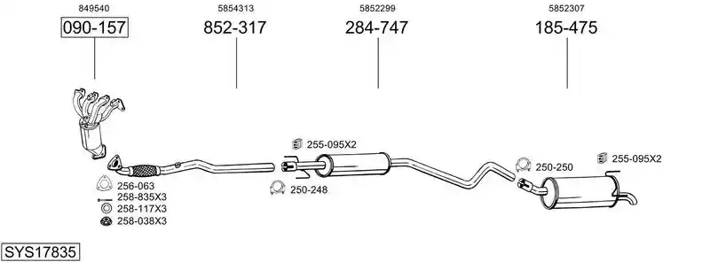 BOSAL SYS17835
