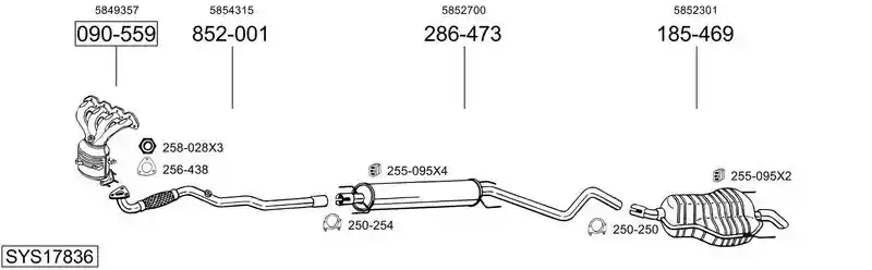 BOSAL SYS17836