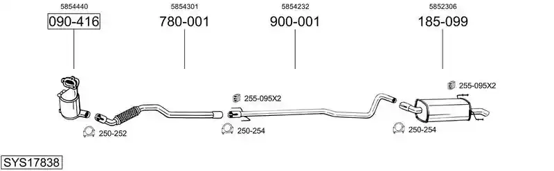 BOSAL SYS17838