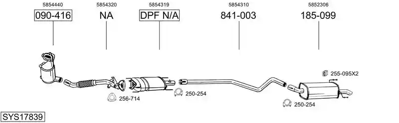 BOSAL SYS17839