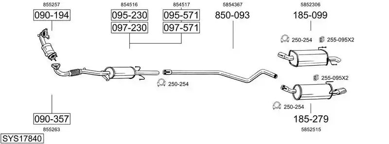 BOSAL SYS17840