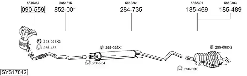 BOSAL SYS17842