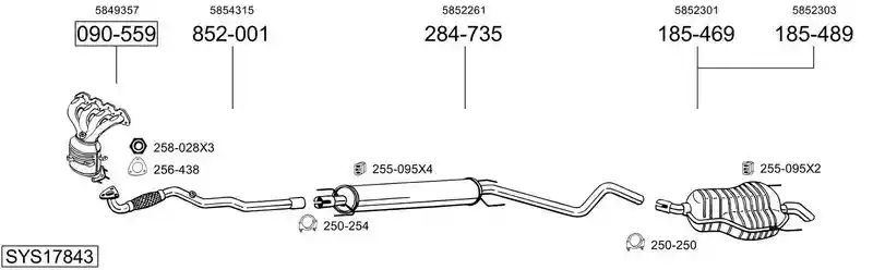 BOSAL SYS17843