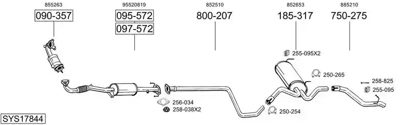 BOSAL SYS17844