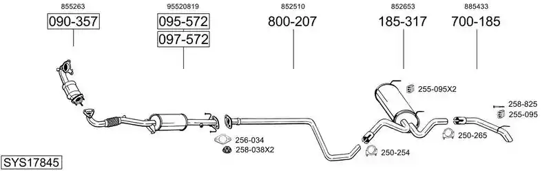 BOSAL SYS17845