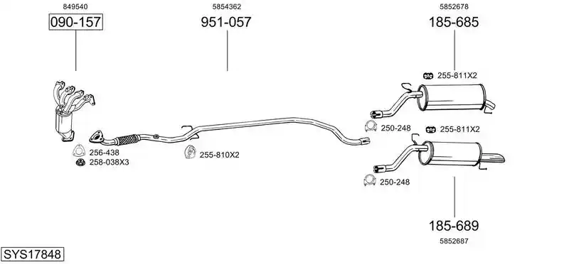 BOSAL SYS17848