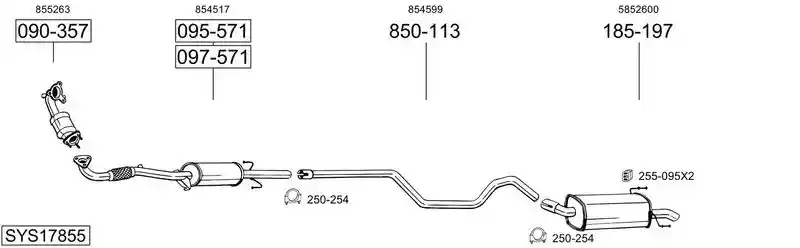 BOSAL SYS17855