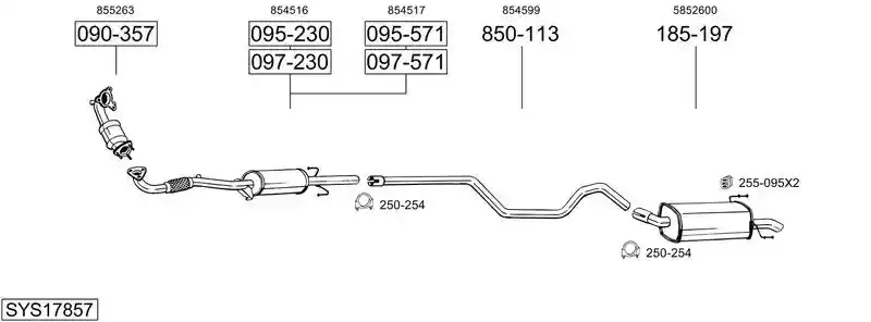 BOSAL SYS17857