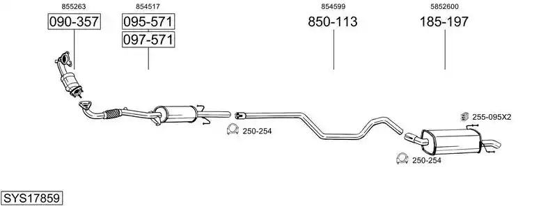 BOSAL SYS17859